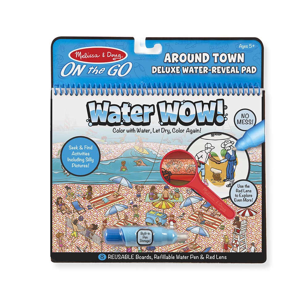 Water wow deluxe - duże kolorowanki wodne z lupą